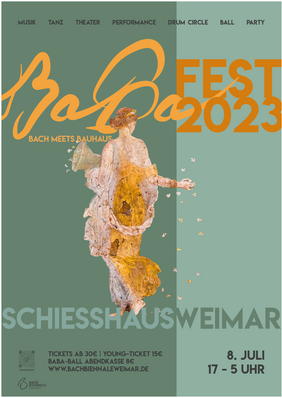 Plakat des BaBa-Festes. Quelle: Bach-Biennale Plakat des BaBa-Festes. Quelle: Bach-Biennale