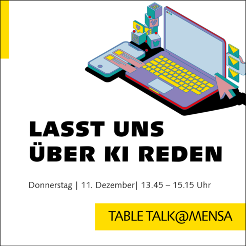 TABLE TALK@MENSA am 11. Dezember, 13.45 Uhr 
