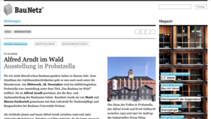 Screenshot der Website
