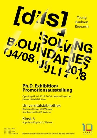The PhD exhibition shows 24 projects from PhD-students and post-docs from all faculties of the university. (Picture: Bauhaus Research School)