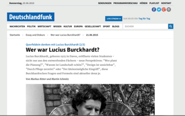 Screenshot der Website