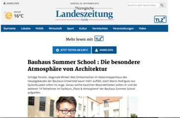 Screenshot der Website
