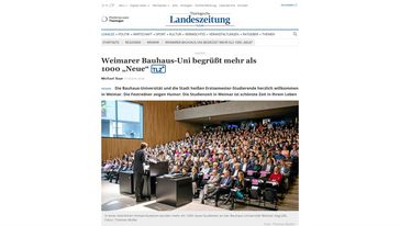 Screenshot der Website