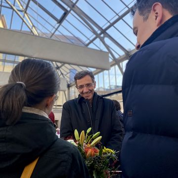 Prof. Dr. Winfried Speitkamp bei seinem Abschiedsempfang (Foto: Selina Gehring/Bauhaus-Universität Weimar)