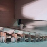 Architekturmodell der Bibliothek Hörsaal