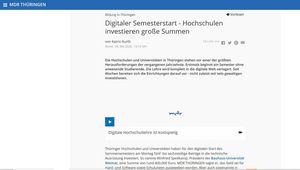 Screenshot der Website 