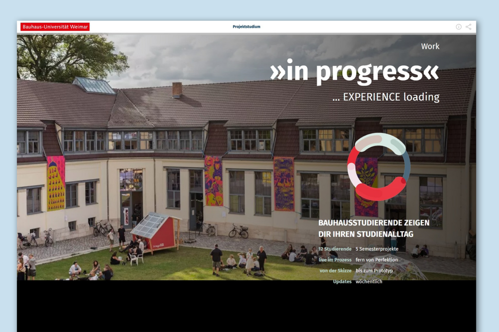 »In Progress« – Studierenden-Blog zum Projektstudium an der Bauhaus-Universität Weimar