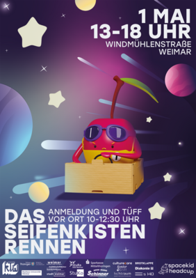 Plakat zum Seifenkistenrennen