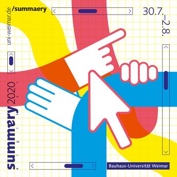 Rhoda Herold und Hannes Naumann, zwei Studierende der Visuellen Kommunikation, gaben der unter ungewöhnlichen Umständen stattfindenden Jahresschau »summaery2020 remote« den Look.