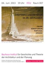 Symposium 'Städtebau und Diktatur im 20. Jahrhundert'