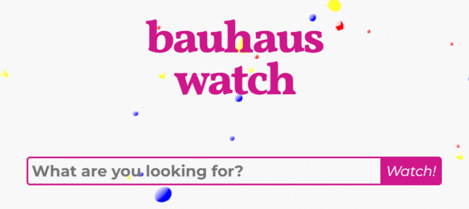 Vorschau der Gremienprotokoll-Suchmaschine "BauhausWatch"