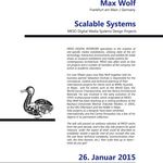 Plakat zur Veranstaltung mit Max Wolf
