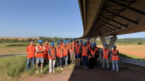 Exkursionsgruppe am 27.5.2026 bei der Tyratalbrücke Exkursionsgruppe am 27.5.2026 bei der Tyratalbrücke