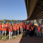 Exkursionsgruppe am 27.5.2026 bei der Tyratalbrücke