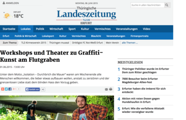 Screenshot der Website