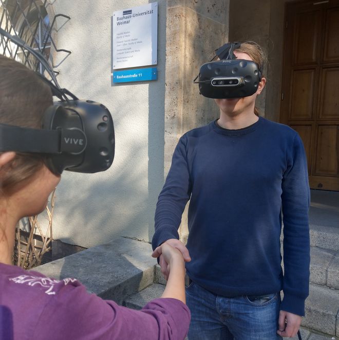 In this project, we will allow collocated HMD users to see themselves and each other inside shared virtual environments as 3D video avatars using lightweight 3D capturing technology.