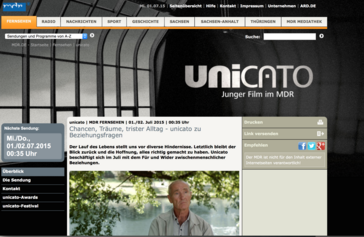 Screenshot der Website