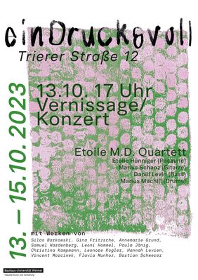 Plakat der Ausstellung "einDrucksvoll"