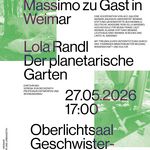 Veranstaltungsplakat, Bauhaus-Universität Weimar: Fakultät Architektur und Urbanistik