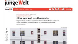 Screenshot der Website 