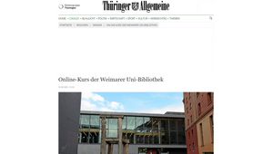 Screenshot der Website 
