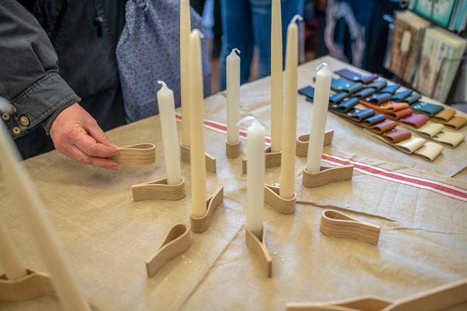 Foto vom Bauhaus Weihnachtsmarkt 2019.
