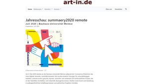 Screenshot der Website 