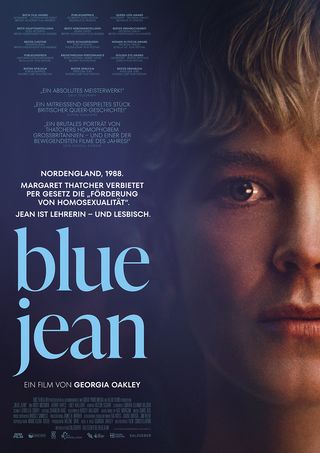 Poster for the film »Blue Jean«.