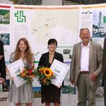 v.l.n.r.: Heiko Theuerkauf (dornburger zement), Tina Oertel, Elisabeth Sterner, Prof. Dr. Jochen Stark, Eckhardt Thomas (Thomas Gruppe) (dornburger zement)