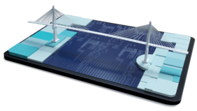 Digital twins can be used to monitor infrastructure structures in real time, as the »smartBRIDGE Hamburg« project is already proving. Graphic: HPA AöR & MKP GmbH