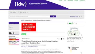 Screenshot der Seite