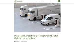 Screenshot der Website 