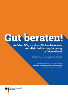 The picture shows the title page of the ADS-publication »Gut beraten!«