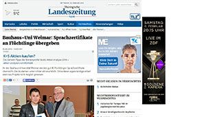 Screenshot der Website
