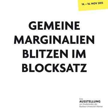 Plakat zur Ausstellung »WORTSCHATZ – Typografische Inszenierung«