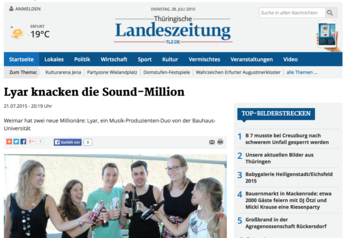 Screenshot der Website