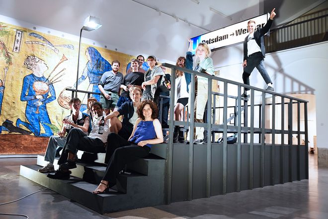 Gruppenfoto im Kunstraum Potsdam
