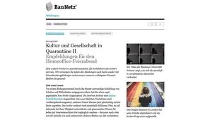 Screenshot der Website 