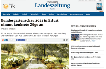 Screenshot der Website