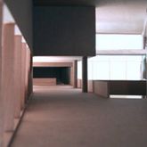 Architekturmodell der Bibliothek Eingangshalle