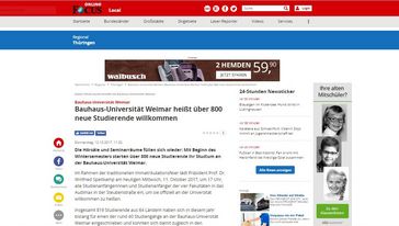 Screenshot der Seite