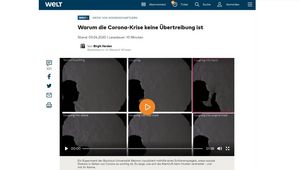 Screenshot der Website 