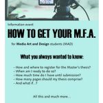 Information event for Media Art and Design (MAD) students