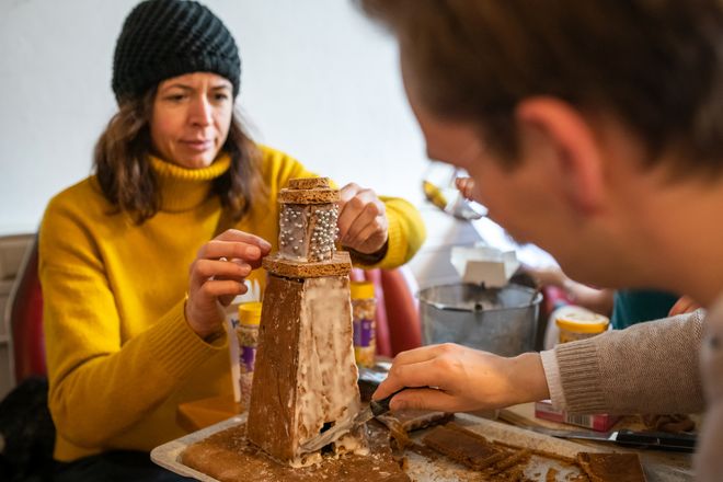Foto vom Bauhaus Weihnachtsmarkt 2019.