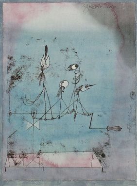 Zwitscher-Maschine, Paul Klee, 1922 (wikimedia.org) Die Zwitscher-Maschine von Paul Klee aus dem Jahr 1922.