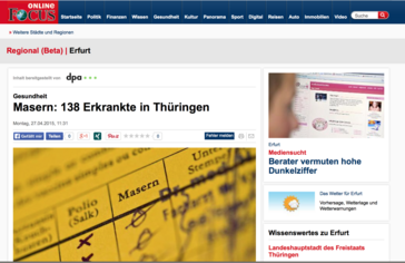 Screenshot der Website