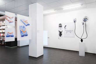 Exhibition view »Uns wird schon was einfallen« (We'll come up with something) by Simon Geistlinger, Photo: Simon Geistlinger