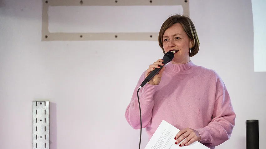 Dr. Ulrike Kuch bei der Eröffnungsrede