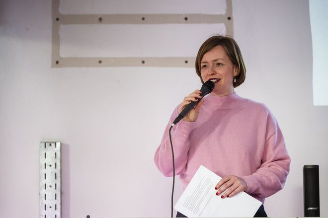 Dr. Ulrike Kuch bei der Eröffnungsrede