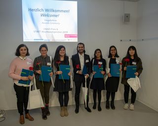 Gruppenfoto der Preisträger des DAAD Preises und der STIBET Abschlussstipendien 2019